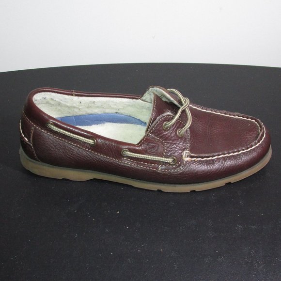 Wool-Lined Sperry Boat Shoes - Men's 9 - Picture 5 of 9